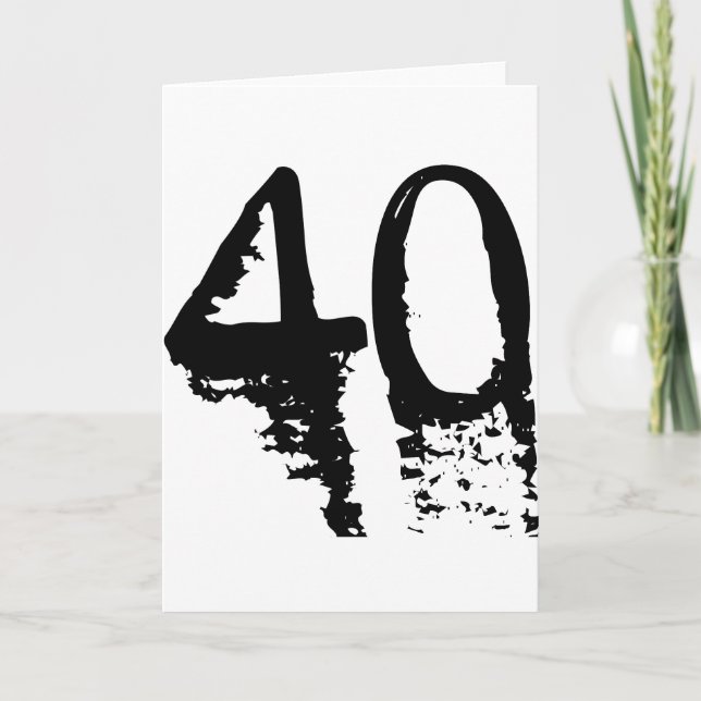 Carte 40e anniversaire (Devant)