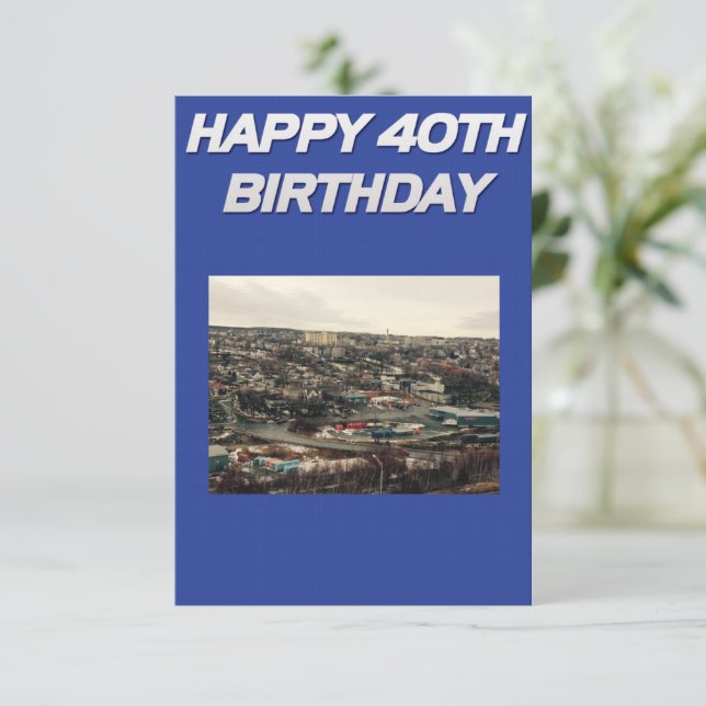 Carte 40e anniversaire (Debout devant)