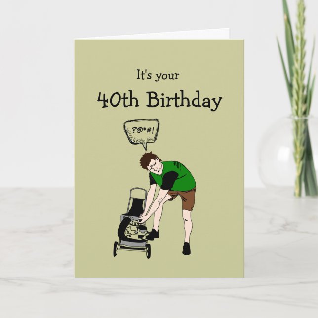 Carte 40e Anniversaire 40e Anniversaire Drôle Insulte de (Devant)