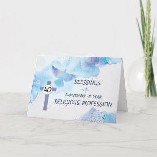 Carte 40e anniversaire de la religion