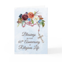 40e anniversaire de la vie religieuse avec Rosaire