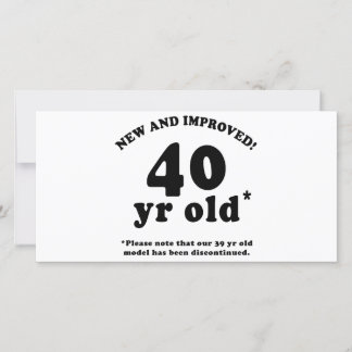 Carte 40e anniversaire Gag Dons