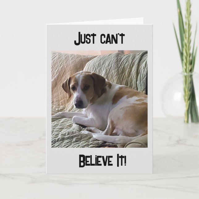 Carte "40e ANNIVERSAIRE ? ? ? NE PEUT JUSTE PAS CROIRE L (Devant)