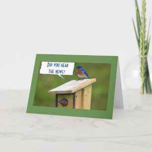 Carte **40e ANNIVERSAIRE NOUVELLES** LES OISEAUX CHANTEN