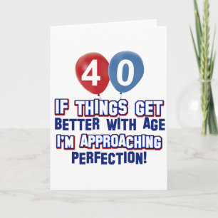 Carte 40th birthday designs