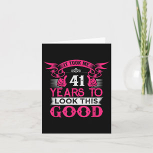 Carte 41 Ans Anniversaire Funny Citation Graphiques 41e 