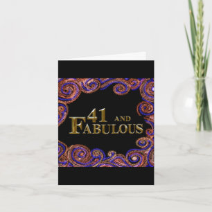 Carte 41e anniversaire