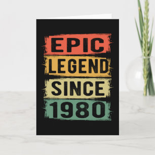Carte 42 ans Anniversaire 1980 Epic Legend 42e anniversa