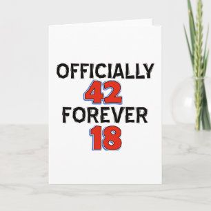 Carte 42e anniversaire