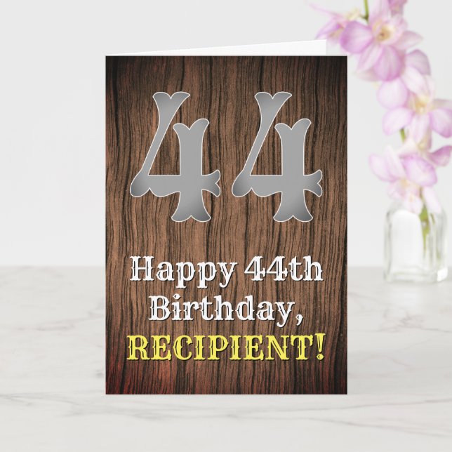 Carte 44e anniversaire : Pays inspiré par l'Ouest Look,  (Orchidée)