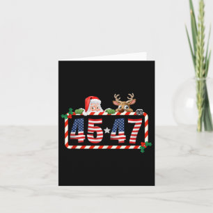 Carte 45 47 Trump 2024 Noël 45 Et 47 Père Noël