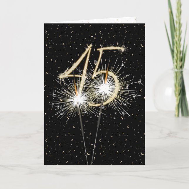Carte 45e anniversaire du mariage (Devant)