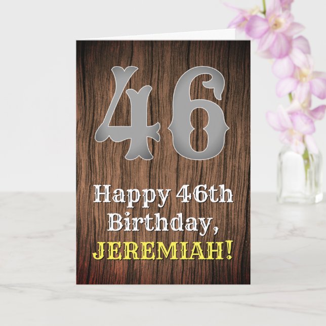Carte 46e anniversaire : Pays inspiré par l'Ouest Look,  (Orchidée)
