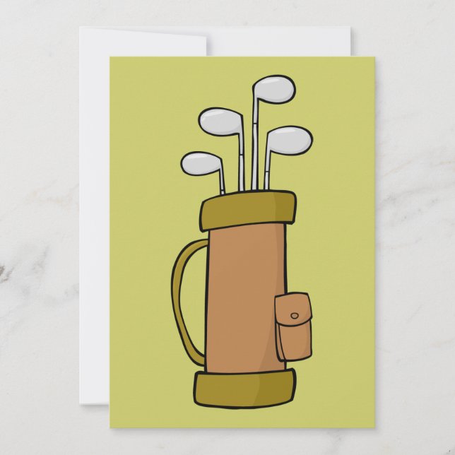 CARTE 4702 GOLF BAG SPORTS COULEURS NATURE (Devant)