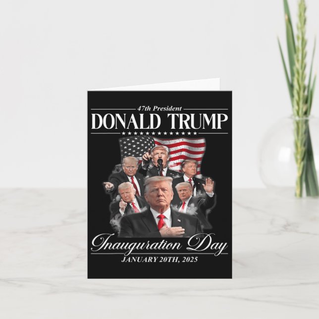 Carte 47e Président Donald Trump Jour d'investiture 2 ja (Devant)