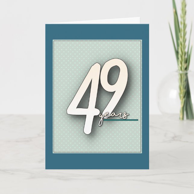 Carte 49e anniversaire (Devant)