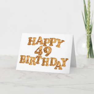 Carte 49th Birthday card for a cookie lover