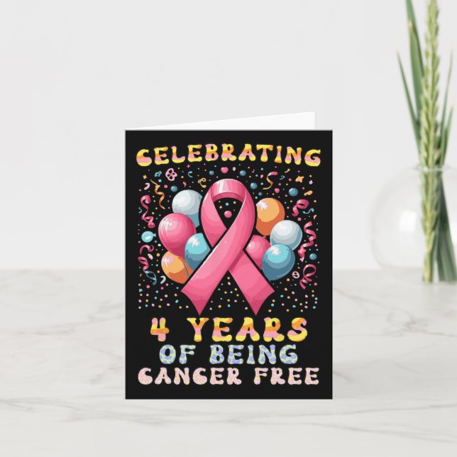 Carte 4 Ans Sans Cancer Cancer Cancer Du Sein Cancer (Devant)