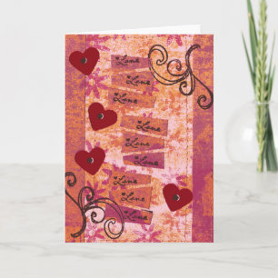 Carte 4 coeurs 9 amours