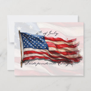 Carte 4 juillet – Célébrez avec le drapeau américain