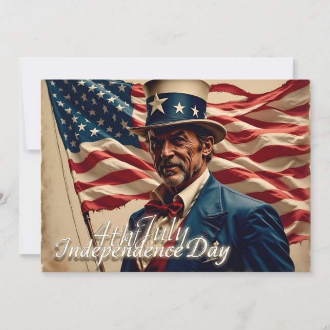 Carte 4 juillet - Esprit d'indépendance (Devant)