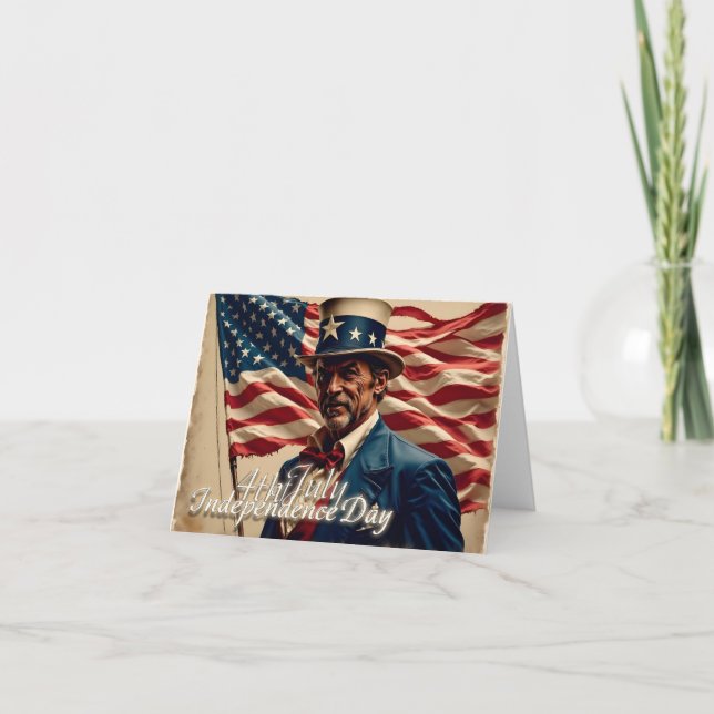 Carte 4 juillet – Esprit d'indépendance (Devant)