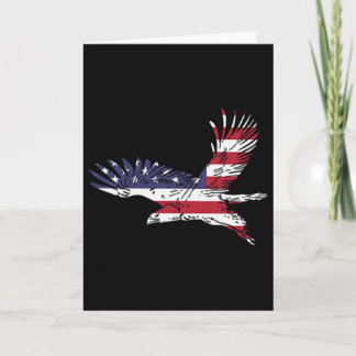 Carte 4 juillet Ld Eagle Drapeau américain poche Amériqu