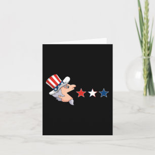 Carte 4 juillet Oncle Sam American Stars Fun Boys Girl
