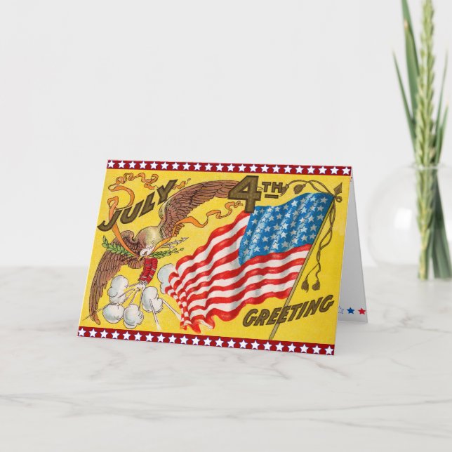 Carte 4 juillet rétro (Devant)