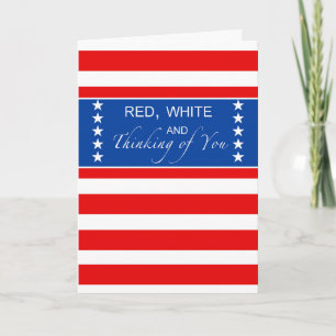 Carte 4 juillet Rouge Blanc et Vous Manque