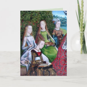 Carte 4 Saints femmes dans un jardin (détail; M 070)