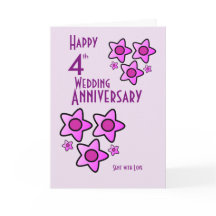 4ème anniversaire de mariage de conception