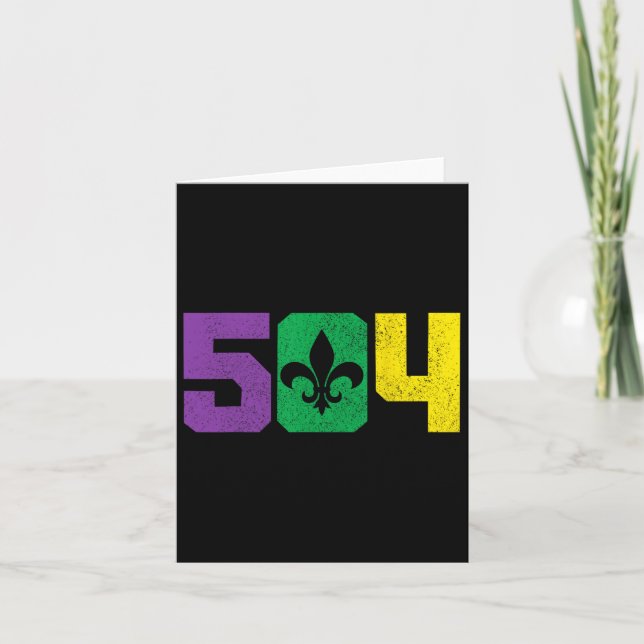 Carte 504 Indicatif régional Pride Nola Nouvelle-Orléans (Devant)