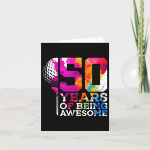 Carte 50 ans d'être magnifique Golf 50e anniversaire