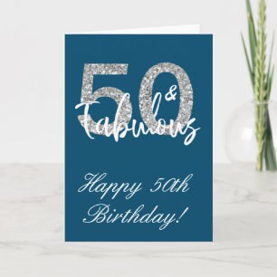 Carte 50 et Fabulous Joyeux Anniversaire 50e