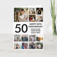 50e anniversaire 13 photo Collage noir et blanc
