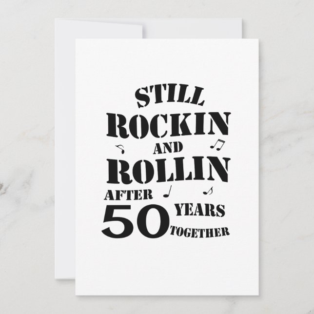 Carte 50e anniversaire - 50 ans Couples (Devant)