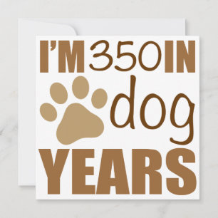 Carte 50e anniversaire année de chien