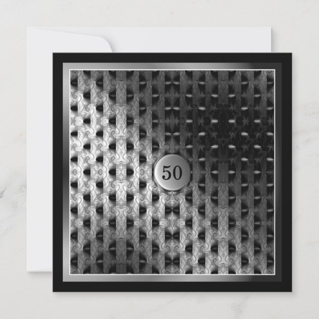 Carte 50e anniversaire Black Silver (Photographie) (Devant)