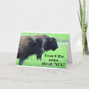 Carte ****50e ANNIVERSAIRE*** DE BUFFALO COMÉDIQUE