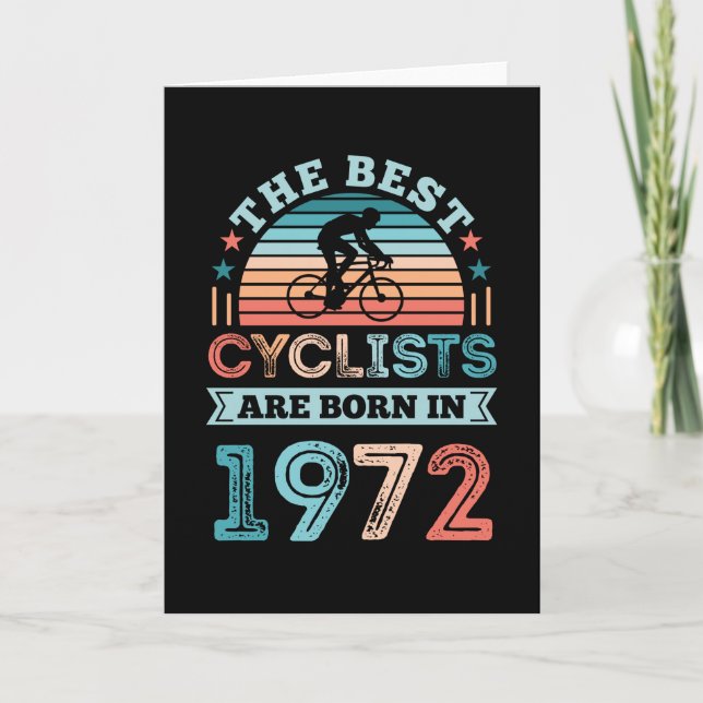 Carte 50e anniversaire de vélo Cadeau Meilleur cycliste  (Devant)