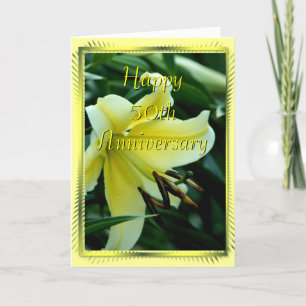 Carte 50e Anniversaire Lily Card - toute occasion