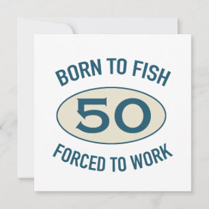Carte 50e anniversaire Pêche