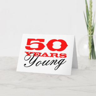 Carte 50e anniversaire pour 50 ans jeune homme ou 