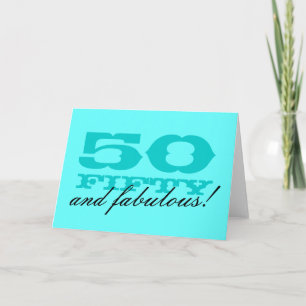 Carte 50e anniversaire pour femmes   50 et fabuleu
