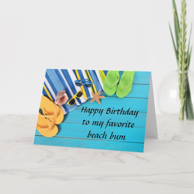 Carte ***50e ANNIVERSAIRE**** SOUHAITE POUR MON FAV BEAC (Devant)