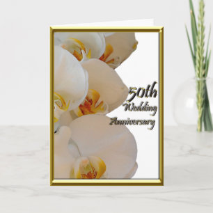 Carte 50e anniversaire (vierge)