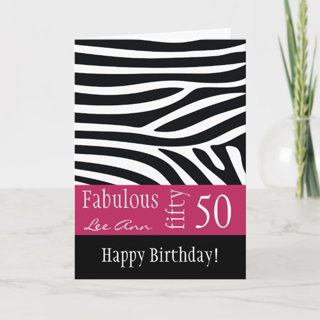 Carte 50e Birthday Card pour les femmes enceintes (Devant)
