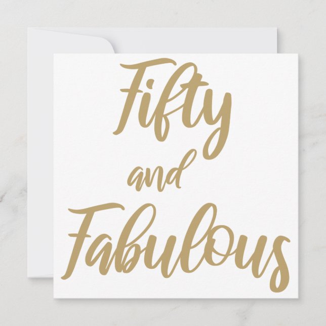 Carte 50e Humour d'anniversaire (Devant)