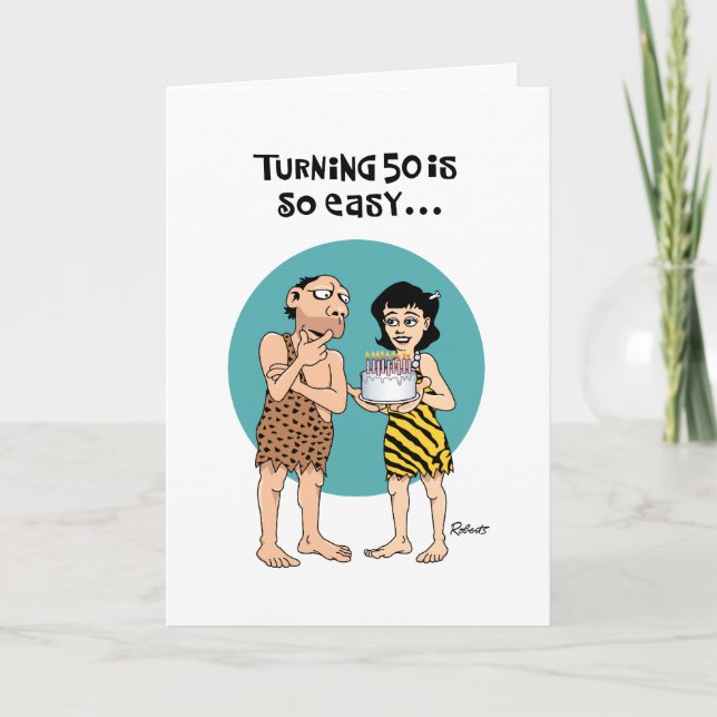 Carte 50ème Anniversaire Est Si Facile (Devant)